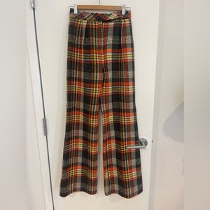 Vintage plaid wool pants, size small